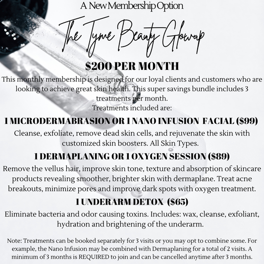 The TYME Beauty Glowup - Membership